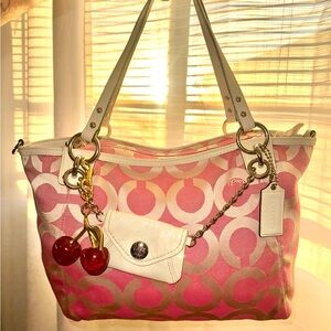 2009 Coach Poppy Signature Glam Tote